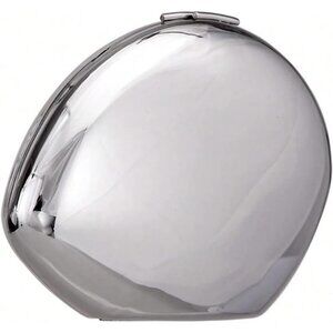 Women's Silver Metal Design Small Unique Elegant Stylish Acrylic Party Clucth